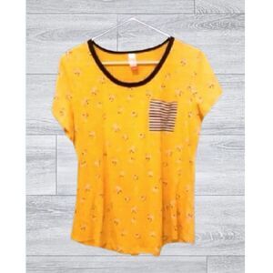 No Boundaries Short Sleeve Juniors Floral T-Shirt 2XLarge